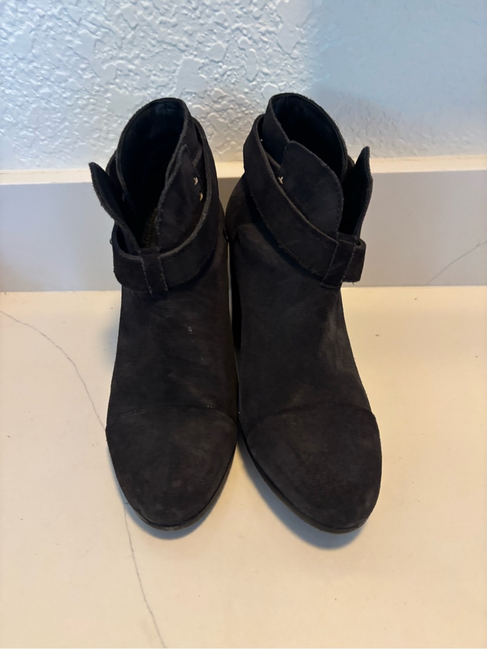 Rag & Bone anthropologie Suede Leather Gray Ankle Harrow Booties